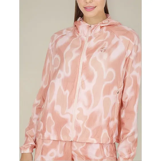 Topper Campera Mujer - Crinkled Rng Peach Solarize