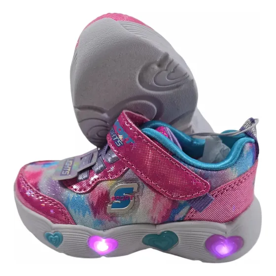 Zapatos Skechers Con Luces Para Niñas Talla 22 Usa34