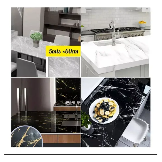 Papel Tapiz Vinil Autoadhesivo Para Decorar 5 Metros Oferta