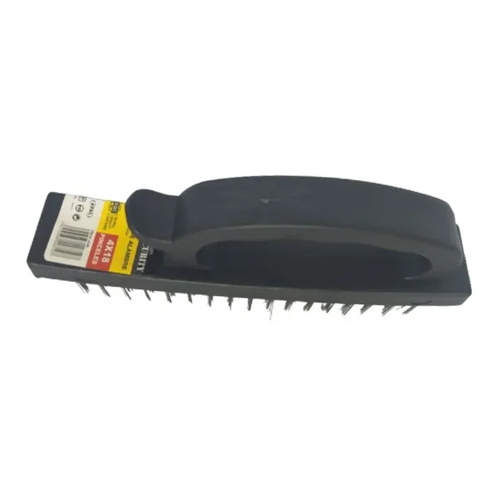Cepillo De Alambre 4x18 Mango Plastico Security