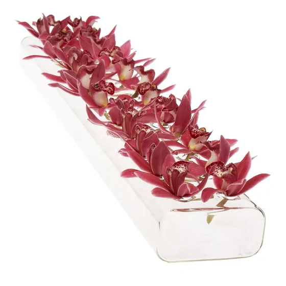 Chive Florero Hudson 2 Flute, Hermoso Jarrón Grande De Cri.