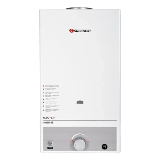 Calefon Gas Licuado 10 Litros Tiro Natural Splendid Ionizado Tipo de gas GLP | Cuotas sin interés