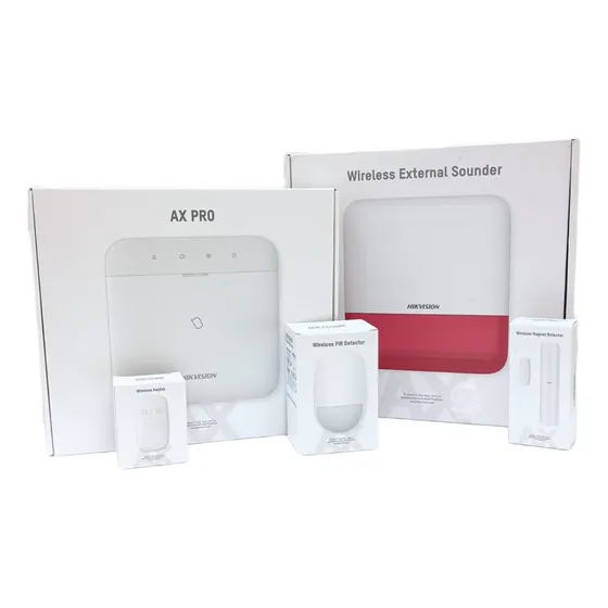 Kit Alarma 48 Zonas Inalámbrico+sirena Exter/hikvision Axpro