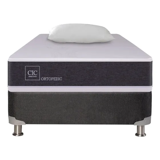 Cama Americana 1.5 Plazas Cic Ortopedic + Almohada