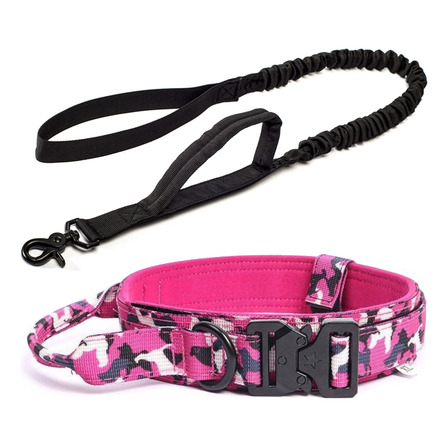 Coleira E Guia Cachorro Grande Madog Comander Rosa Coleira E Guia Cachorro Grande Madog Comander Rosa