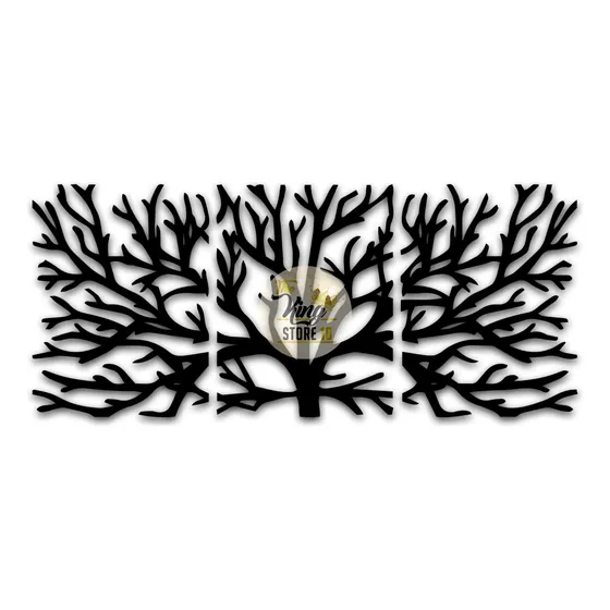 Set 3 Cuadros Ramas Corte Laser Madera Mdf The King Store 10