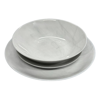 Vajilla De 18 Pzas Moderna De Opal Diwali Marmol Luminarc Vajilla De 18 Pzas Moderna De Opal Diwali Marmol Luminarc