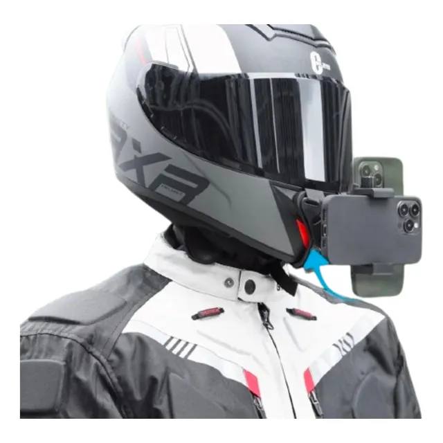 Montura Soporte Base Celular Casco De Moto Deportes Accion