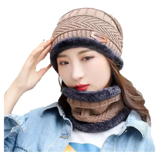 Gorro De Lana Invierno Cuellera Chalina 