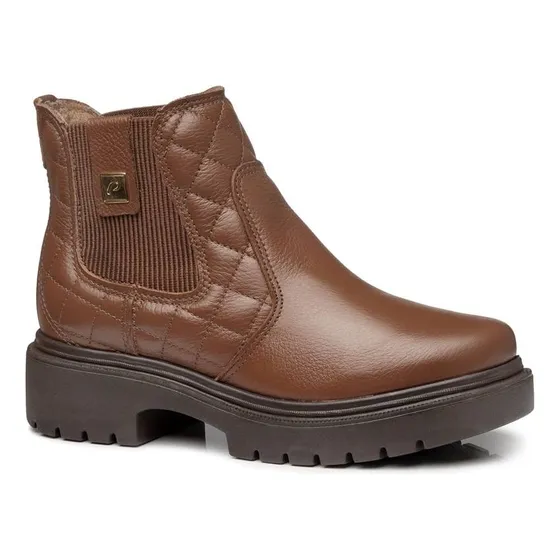 Botas Coturno De Cuero Pegada