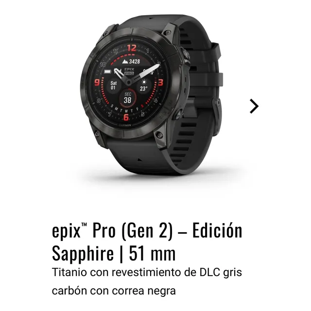 Garmin Epix Pro Gen 2 51 Mm Sapphire Premiun Multisport Gps