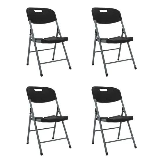 Silla De Jardin Paris Plegable Exterior Catering Color Negro Garden Life