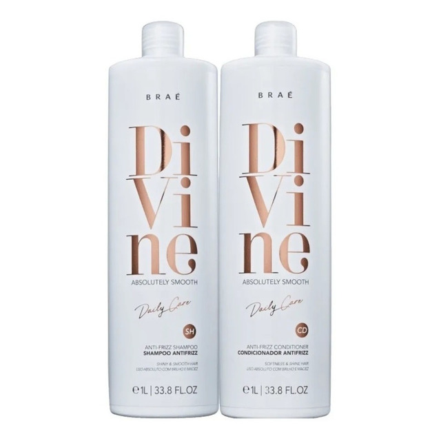 Kit Braé Divine Duo Anfrizz Shampoo E Condicionador 1000ml Kit Braé Divine Duo Anfrizz Shampoo E Condicionador 1000ml