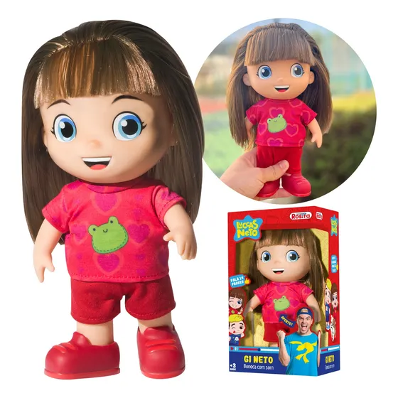 Boneca Gi Aventureira Original Fala 14 Frase Rosita