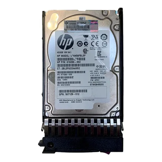 Disco Rigido Hd 450gb Hpe Sas 6gb/s 10000 Rpm 2,5 581310-001