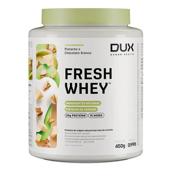 Freshwhey Pistache E Chocolate Branco - Pote 450g