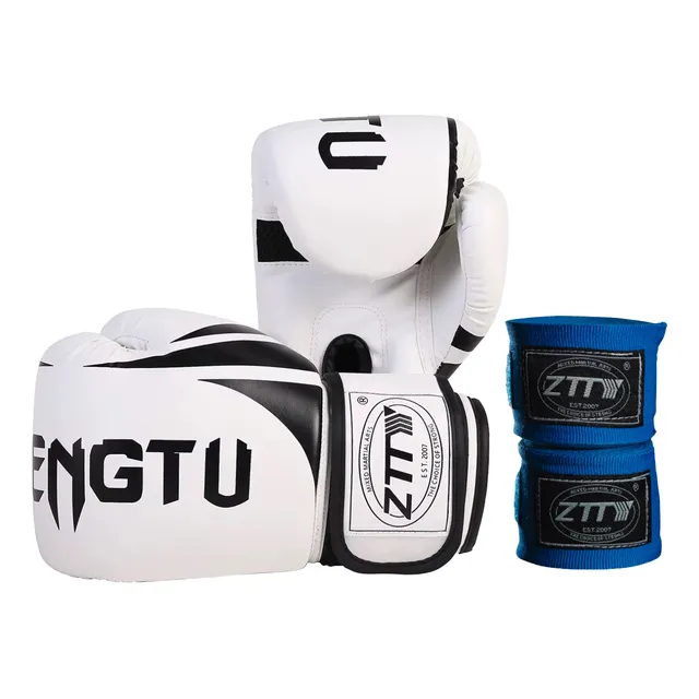 Guantes Boxeo Ztty + Vendas 4,5m