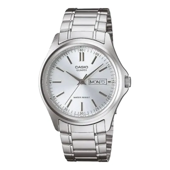 Reloj Casio Hombre Mtp-1239d-7adf / Analógico Dial Plateado