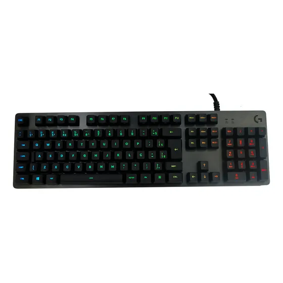 Teclado Mecânico Gamer Logitech G512 Carbon com Layout ABNT2