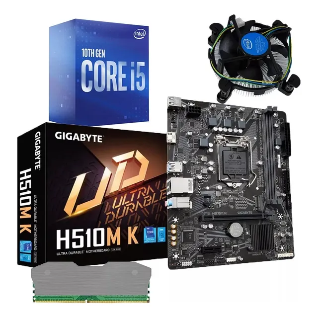 Combo Board H510m Procesador Intel Core I5 10400f Ram 8gb Pc