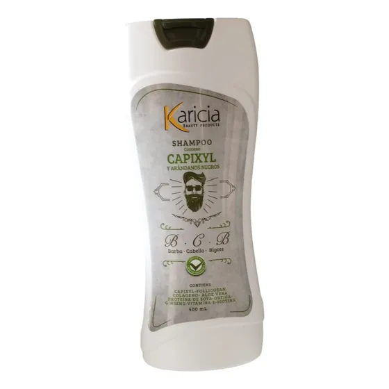 Shampoo Karicia Crecimiento Capixyl y Arándanos Negros Hombres