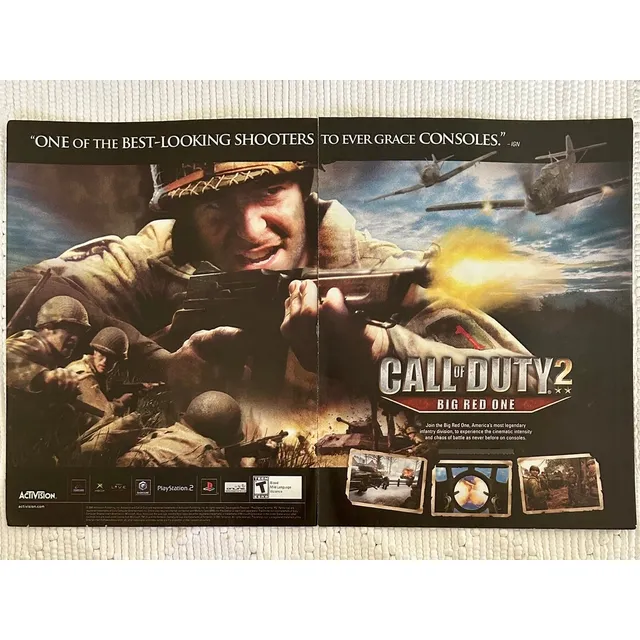 Anuncio Vintage Original Call Of Duty: Bid Red One - Ps2