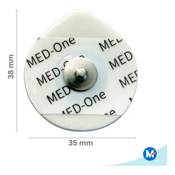 Electrodos Adulto Descartables Ecg X 50u Color Blanco