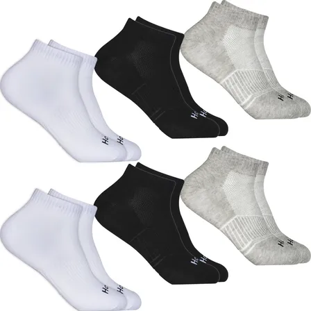 Kit 6 Pares Meias Hoahi Soquete Algodão Cano Curto Baixo