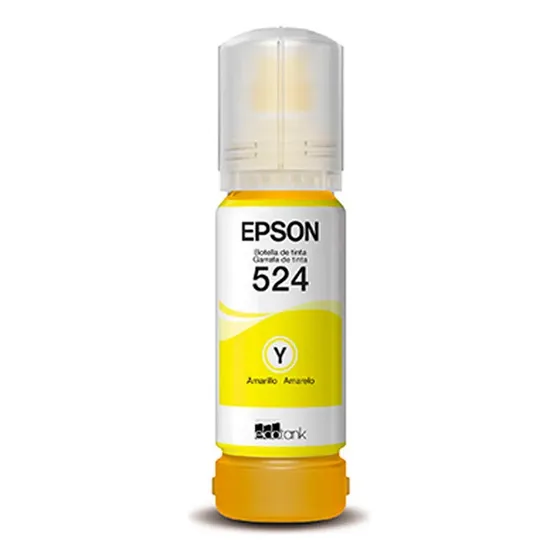Botella De Tinta Epson T524 Amarillo