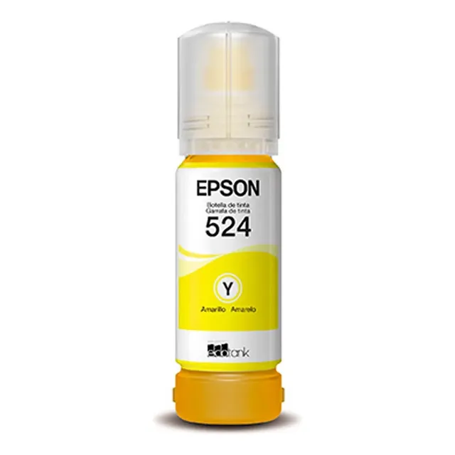 Botella De Tinta Epson T524 Amarillo