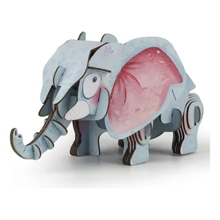 Rompecabezas 3d Interactivo - Elefante Africano Con Sonido Rompecabezas 3d Interactivo - Elefante Africano Con Sonido