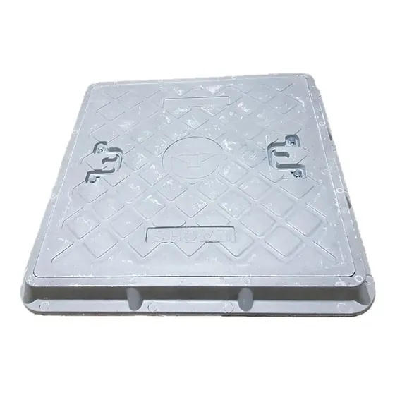 Tapa Para Camara Con Marco 40x40 Resina Soporta 2 Toneladas 