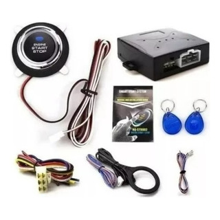 Kit Ignição Motor Botão Start Stop + Chaveiro Rfid Universal Kit Ignição Motor Botão Start Stop + Chaveiro Rfid Universal