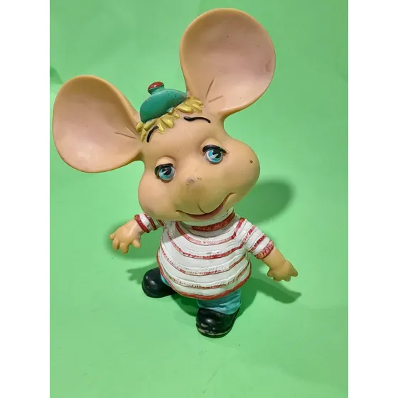 Topo Gigio Original Año 1966. Mide 17cm . De Goma