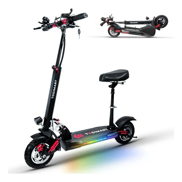 Scooter Electrico Asiento Para Adulto Velocidad Motor 800 W