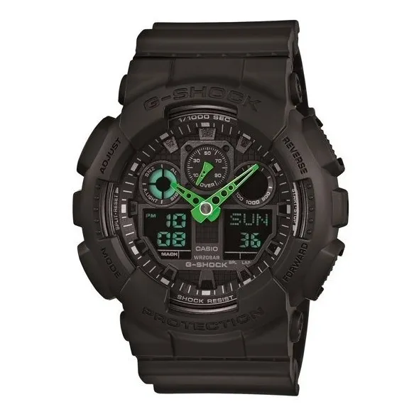 Reloj Casio G-shock Ga-100c-1a3 Analogico Verde Original