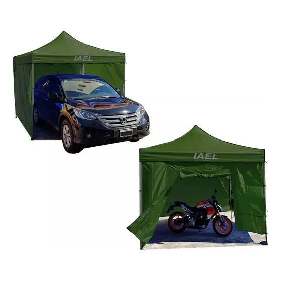 Gazebo Carpa 3x3 Bolso 4 Paredes Iael Cg-001