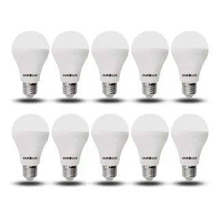 Kit 10 LĂąmpadas Led 15w 6500k Branco Frio Ourolux Kit 10 LĂąmpadas Led 15w 6500k Branco Frio Ourolux