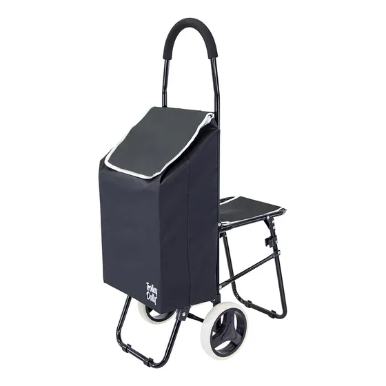 Carretilla Dolly Plegable Sport Negra Para Compras