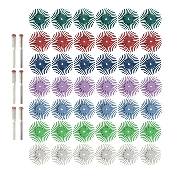 Kit Disco Cerda Radial 1 Vastago 0.118 in Para Giratoria