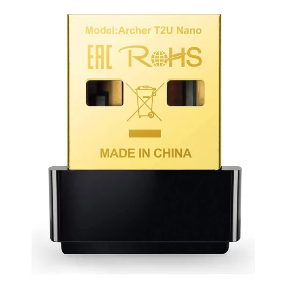 Adaptador nano USB inalámbrico TP-Link Ac600 Archer T2u