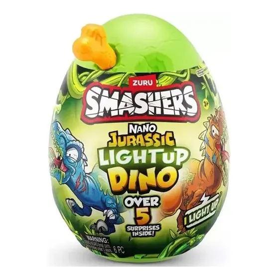 Smashers Jurrasic Series 1 Light Up Dino Nano Egg Fun F0213