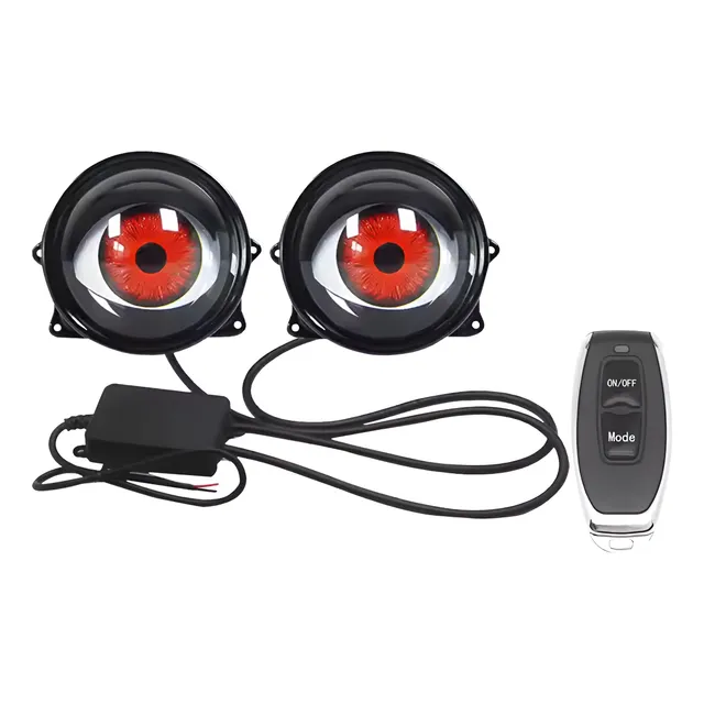 Kit Ojos Animados Led Con Lupa Y Control Remoto