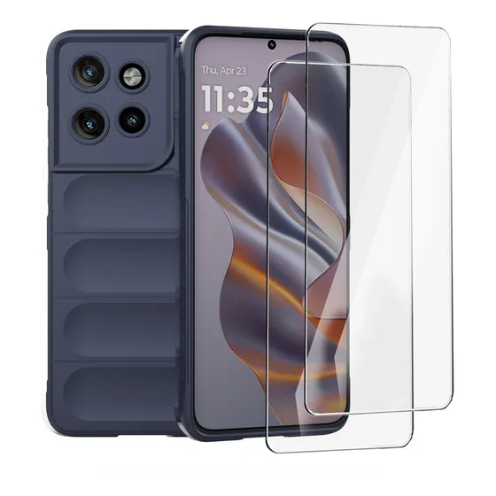 Rudo Uso Funda Silicona Carcasa Case For Moto + 2 Mica
