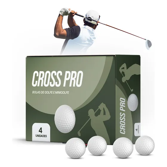 Bola De Golfe E Minigolfe Para Treinamento Kit C/ 4 Unidades