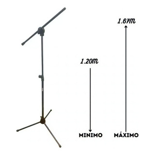 Pedestal Microfone Saty Smg-10 Preto Pedestal Microfone Saty Smg-10 Preto