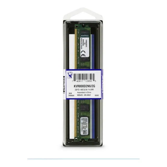 Memoria RAM Kingston Ddr2 de escritorio, 2 GB, 800 MHz