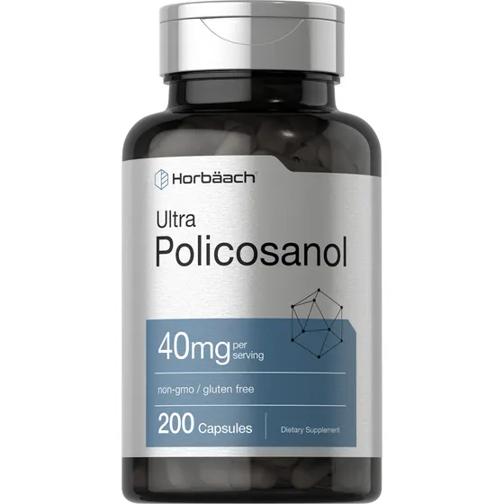 Suplemento Horbäach Policosanol 40 Mg 200 Cápsulas Sin Ogm