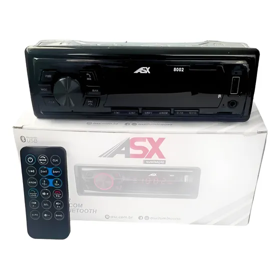 Som Automotivo Asx Mp3 Player Standard 1 Usb E Bluetooth