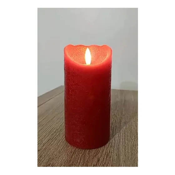  Vela Led Llama Efecto Realista C/rojo #ttl